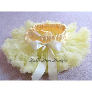 New Baby Girl 1st Birthday Yellow Tutu Premium Pettiskirt